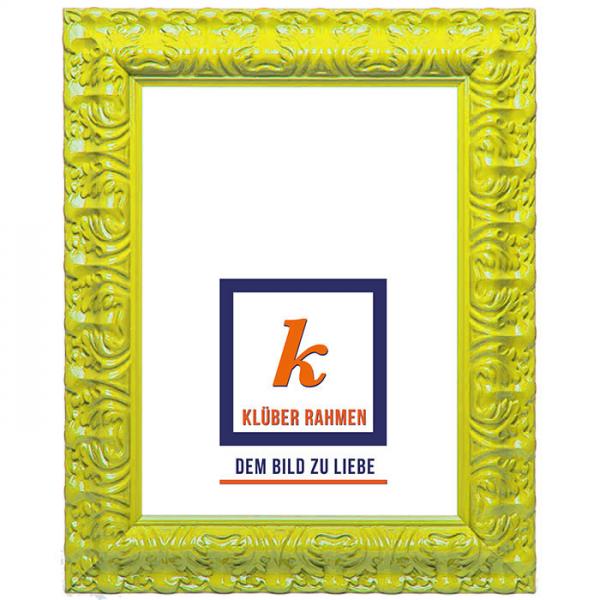 Barockrahmen Salamanca Color 29,7x42 (A3) | zinkgelb | Normalglas